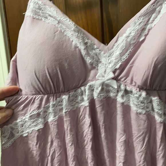 Body By Victoria Purple Modal Babydoll Slip Large - Picture 2 of 4